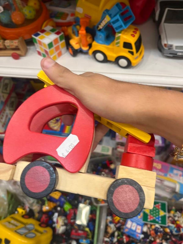 Wooden Fire Truck - Toys