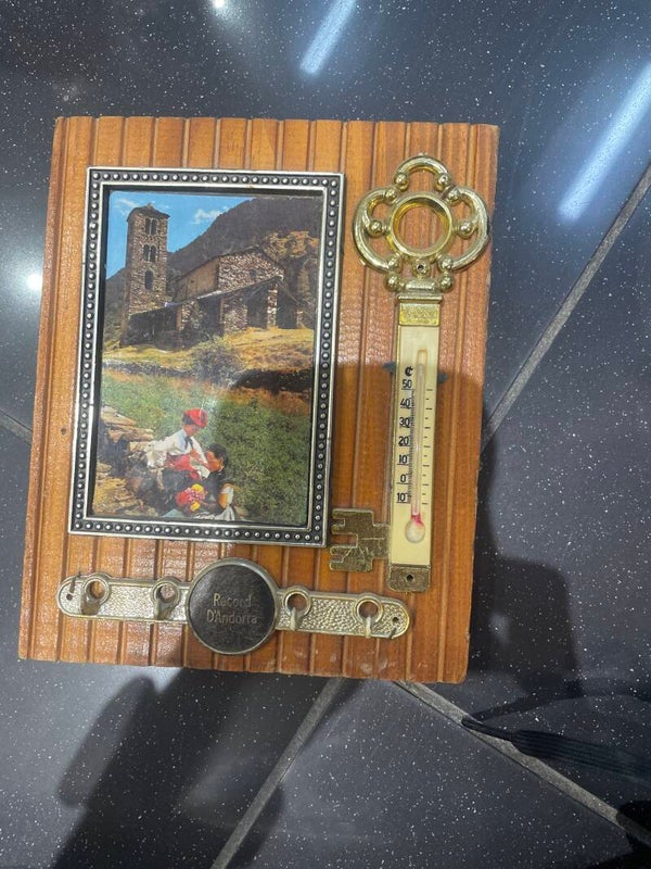 vintage wooden souvenir wall plaque - Decor*
