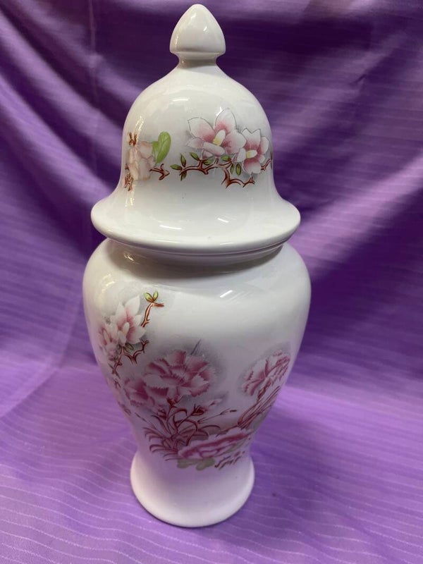 Porcelain Temple Vase - Decor