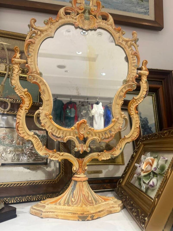 Antique Table Mirror-Decor*