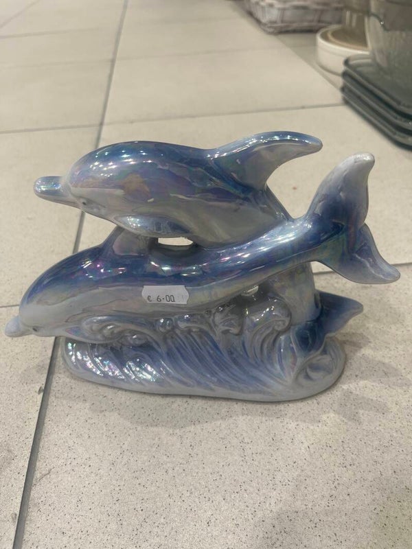 Porcelain Dolphins - Figurines