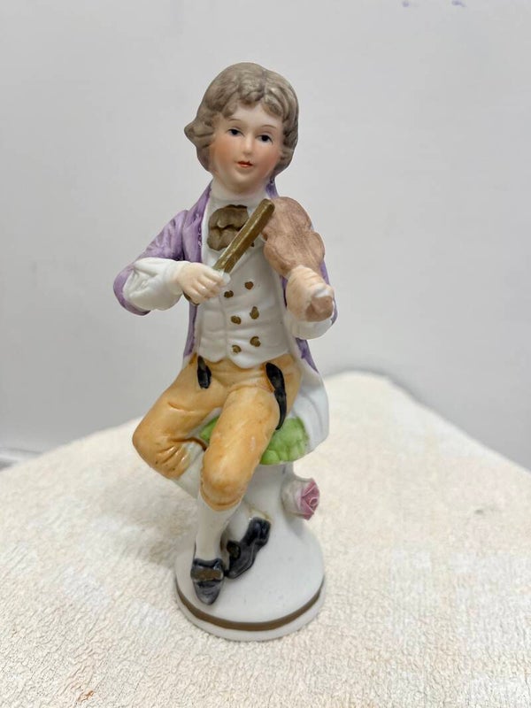 Ceramic Fiddler Figurine - Figurines**