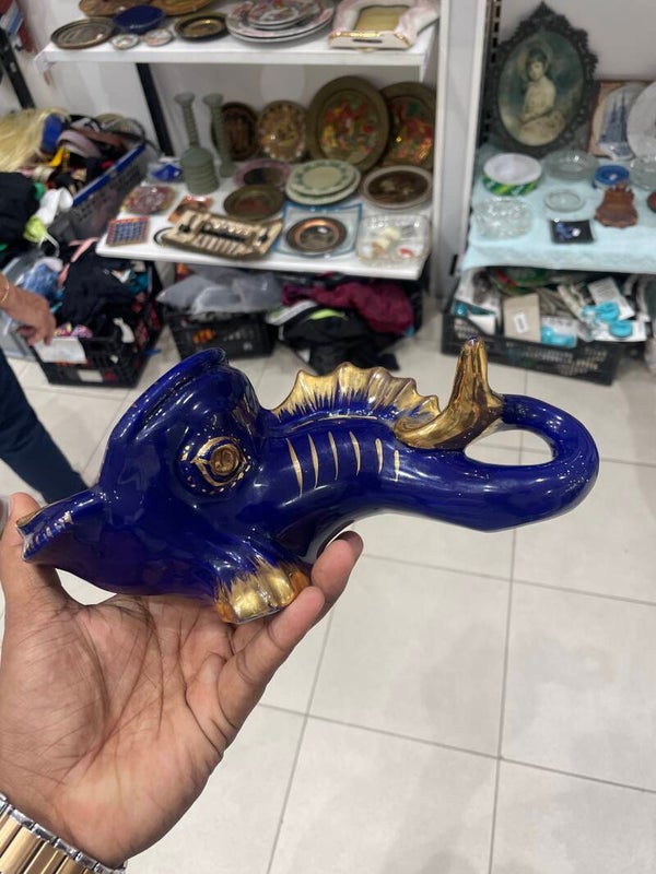 Fish- Patterned Ashtray - Decor