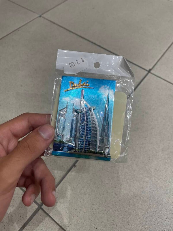 metal Dubai souvenir fridge magnet - Collectibles*
