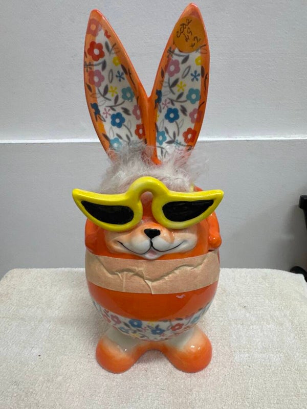 Orange Easter Bunny Container - Easter**