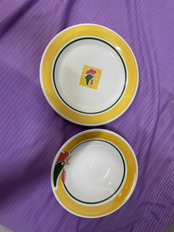 Plate & bowl set of 2- Supplies ***