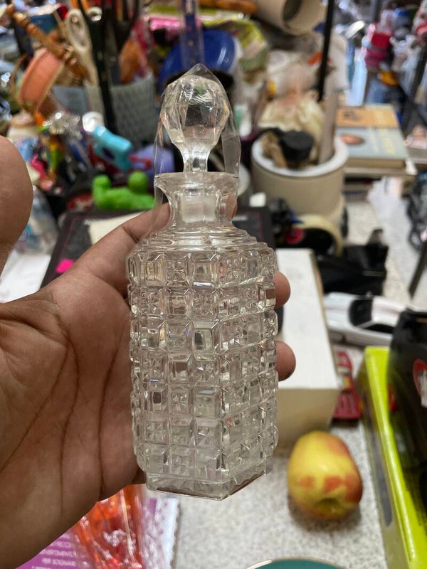 Crystal Perfume Bottle - Decor