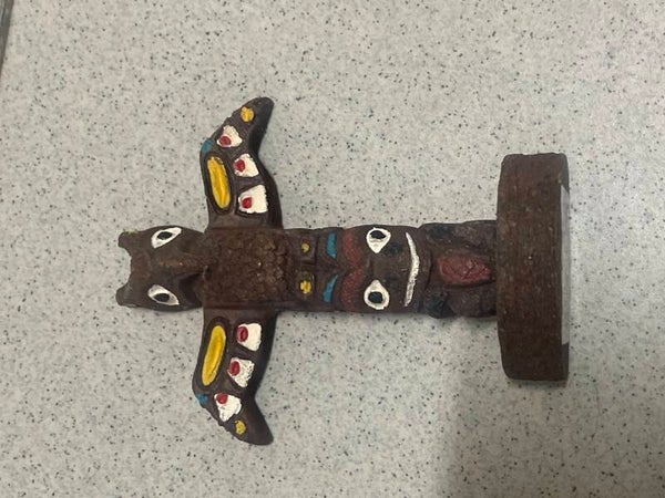 Handcrafted Mini Totem Pole - Collectibles
