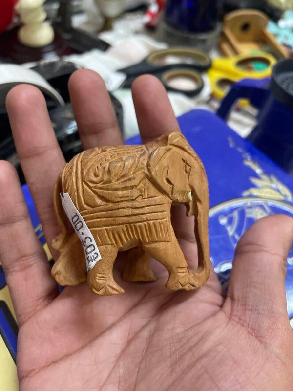 Hand Carved Elephant - Decor