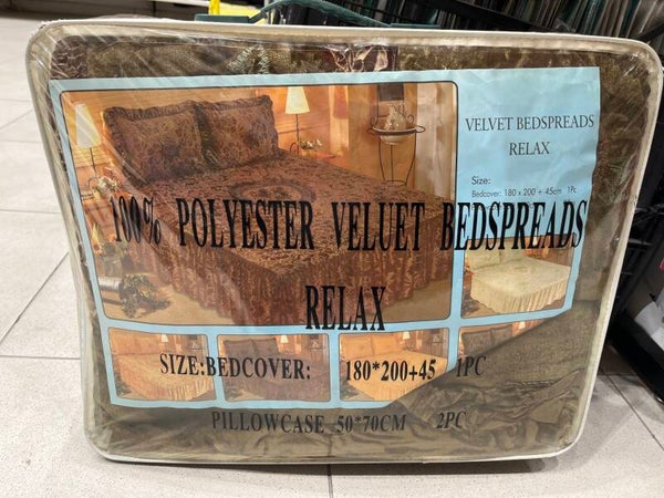 Velvet bedspread 180x200+45cm- Supplies ***