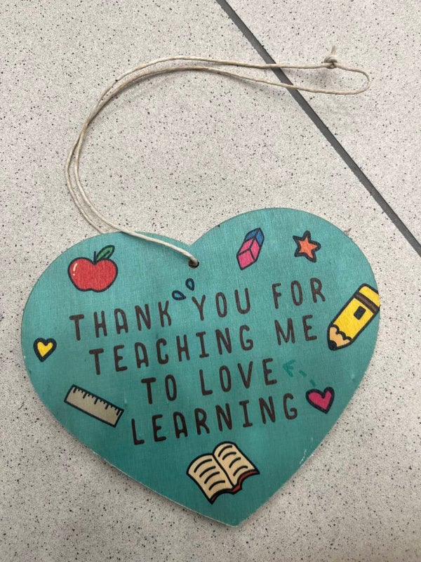 Heart shaped hanging plaque-Decor*