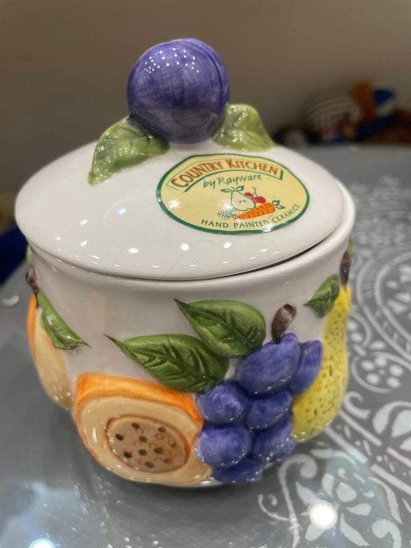Ceramic lidded jar- Supplies ***