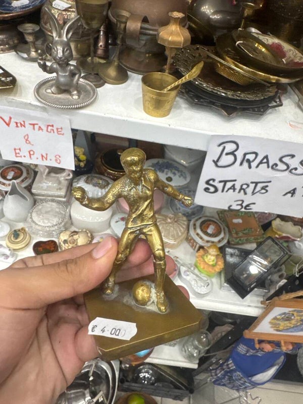 Brass Football Player - Brass*