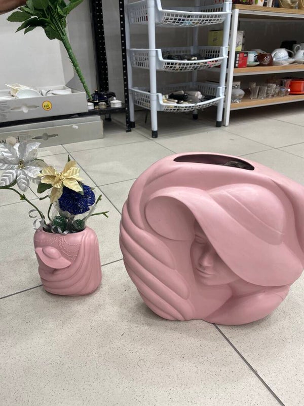 Pink ceramic vases - decor ***