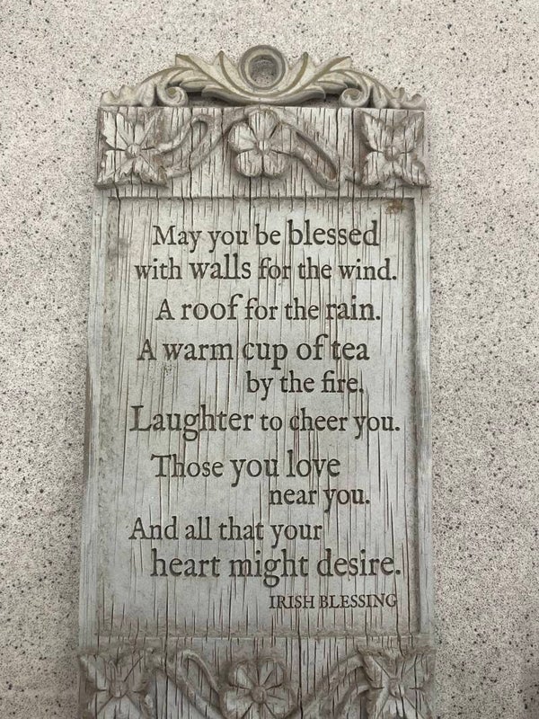 Irish Blessing decorative wall plaque - gifts*