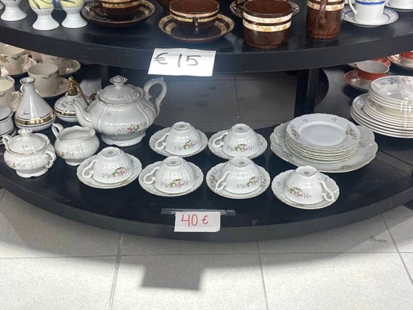 white ceramic tea set - Supplies*