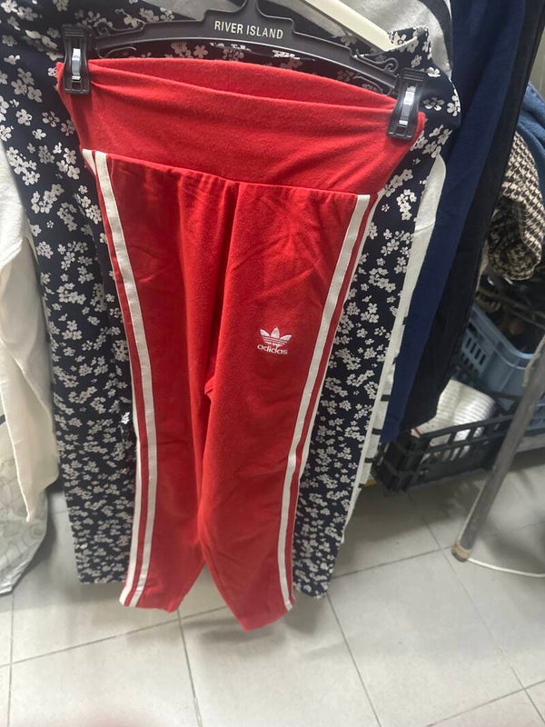 Girls Red Adidas Pants - Size XS