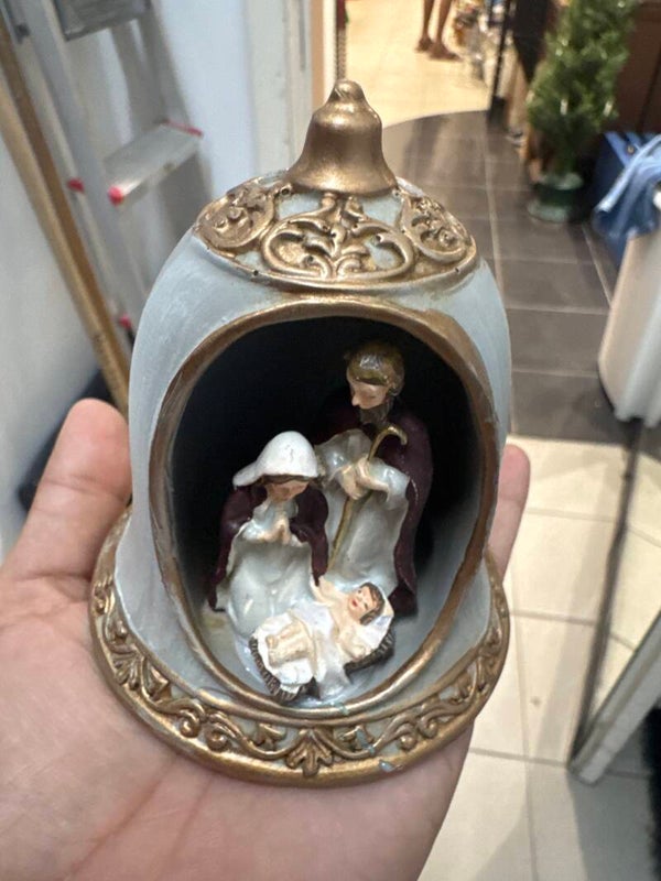 Christmas Nativity Bell Figurines-Religious***