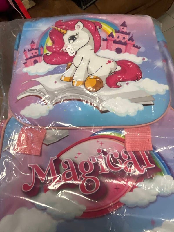 Unicorn Grown Up Backpack with stationary- Bags*