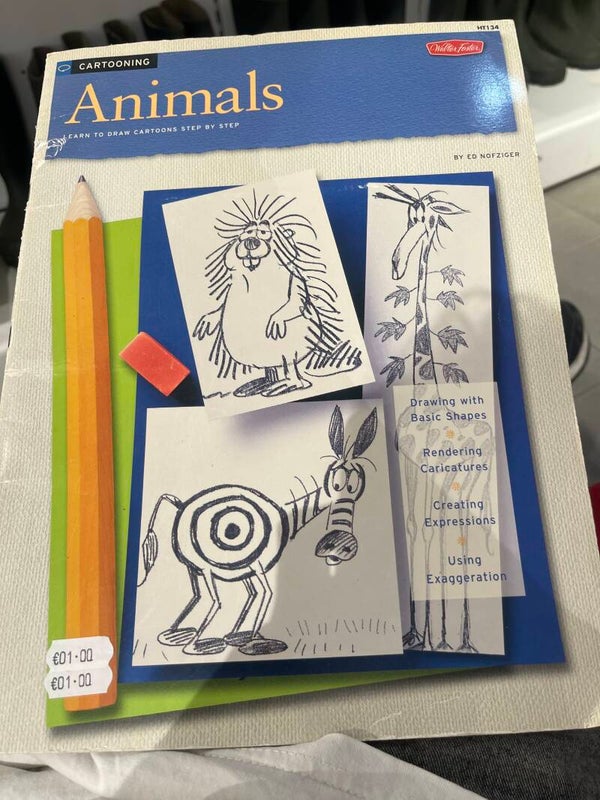 Learn to draw cartoon animals - Books*