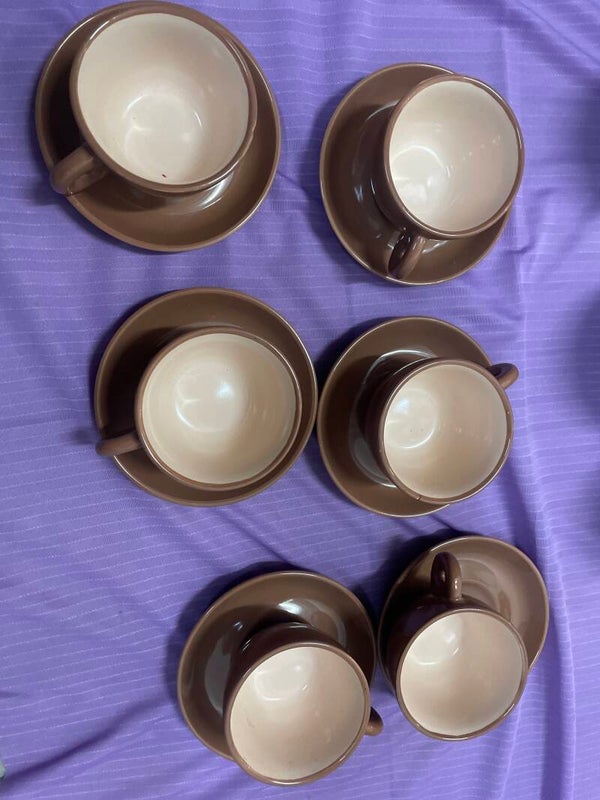Set of ceramic cup & Saucer- Supplies ***