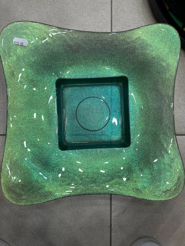 Opalescent glasses serving dish- Supplies ***