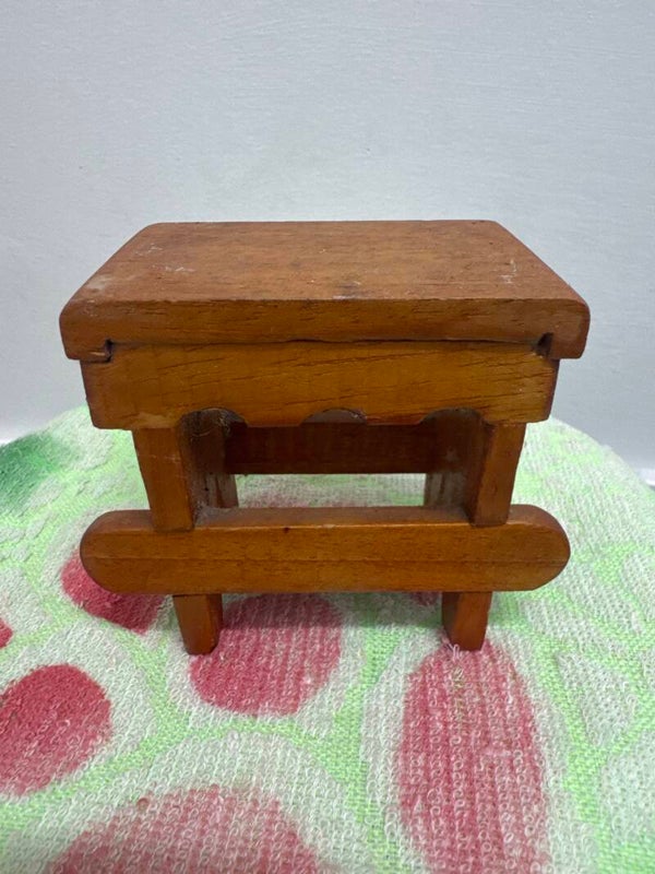 Miniature Wooden Stool - Decor**