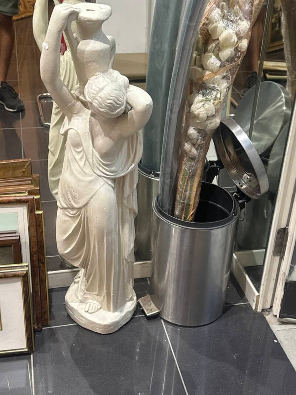 Greek Maiden Garden Stone Statue - Decor