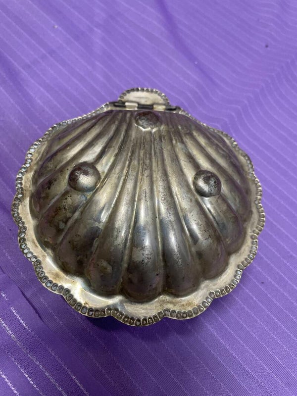 Silver-Plated Clam - Vintage