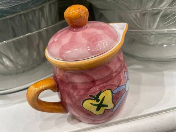 Hand painted ceramic pitcher- Supplies ***