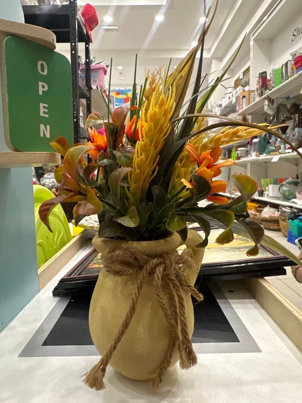 Artificial Autumn Floral Arrangement - Decor*