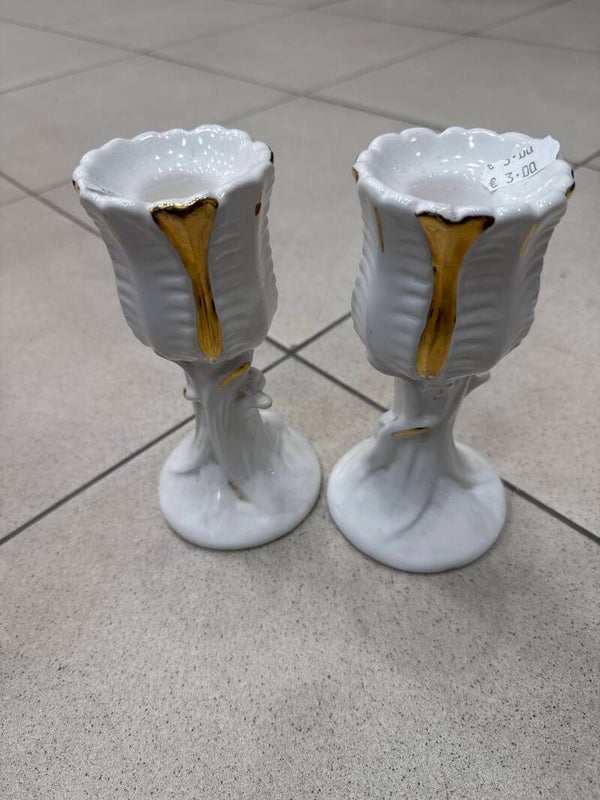 Porcelain Candle Holders - €3 Each - Candles