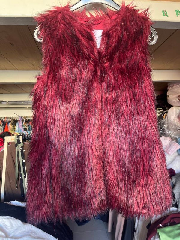 Women Winter Fur Vest - Size XS