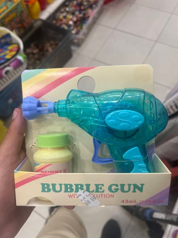 Vintage Bubble Gun - toys*