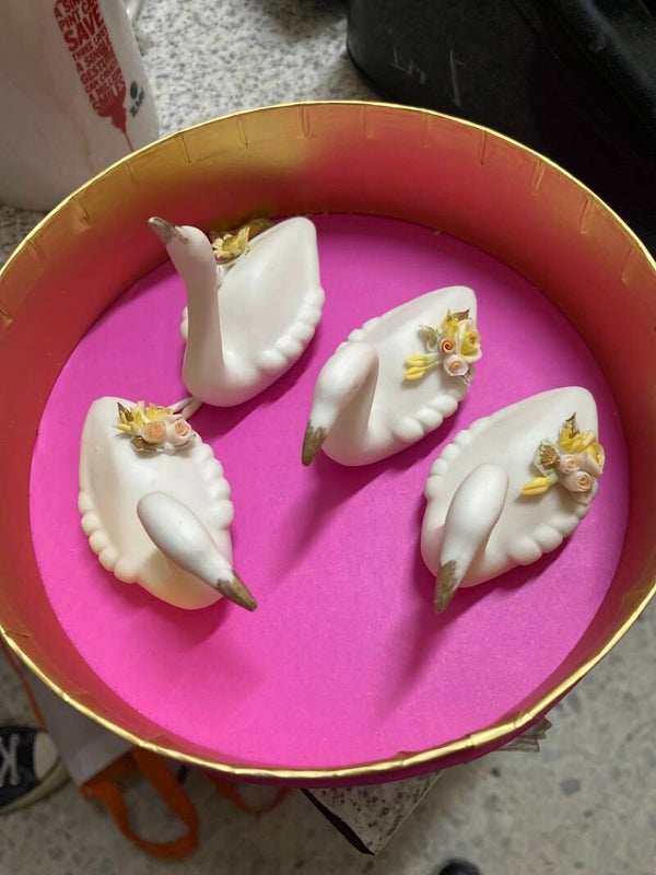 Set of 5 Swans - Decor
