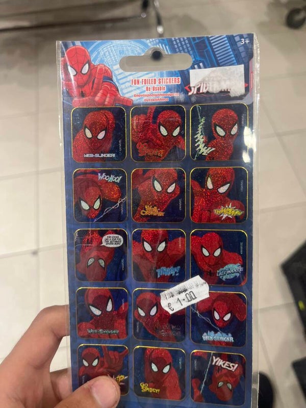 Ultimate Spider-Man Sticker Sheet - Stationary*
