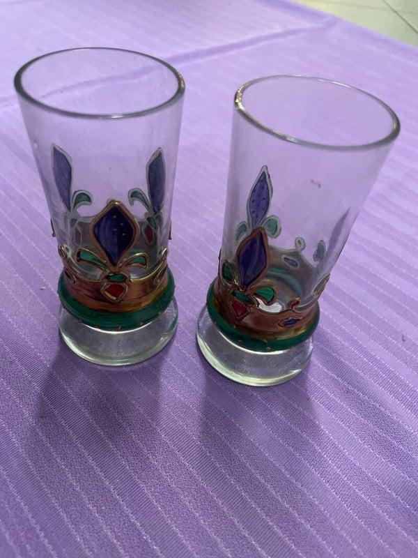 Hand-Painted Glass - €5 Each - Glasses