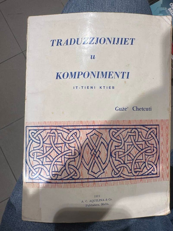 Traduzzjonijiet U Komponimenti - Book ****