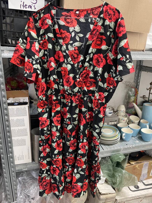 Rose Dress Women - Size XL