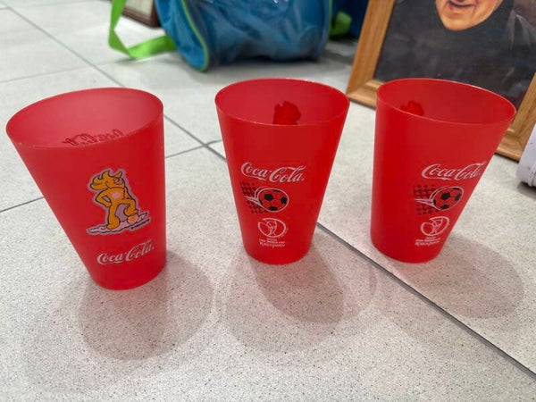 Coca cola plastic glass- Supplies ***
