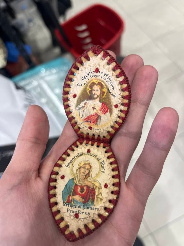 Heart of Jesus + Heart of Mary - Vintage - Religious