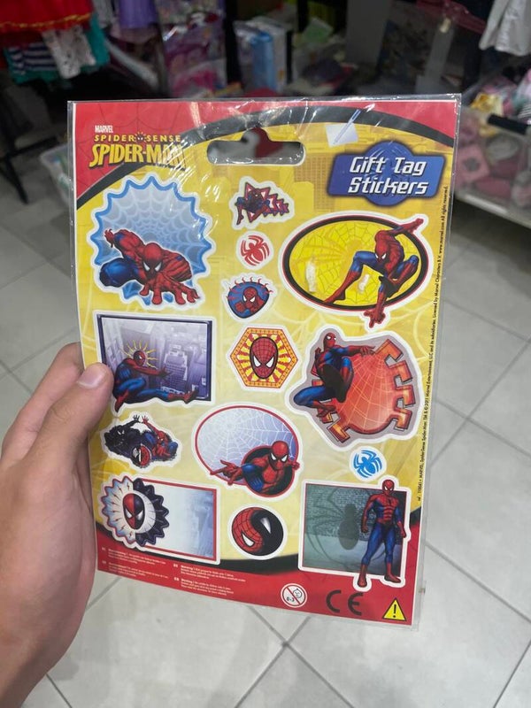 Spider-Man Gift Tag Stickers - Stationary*
