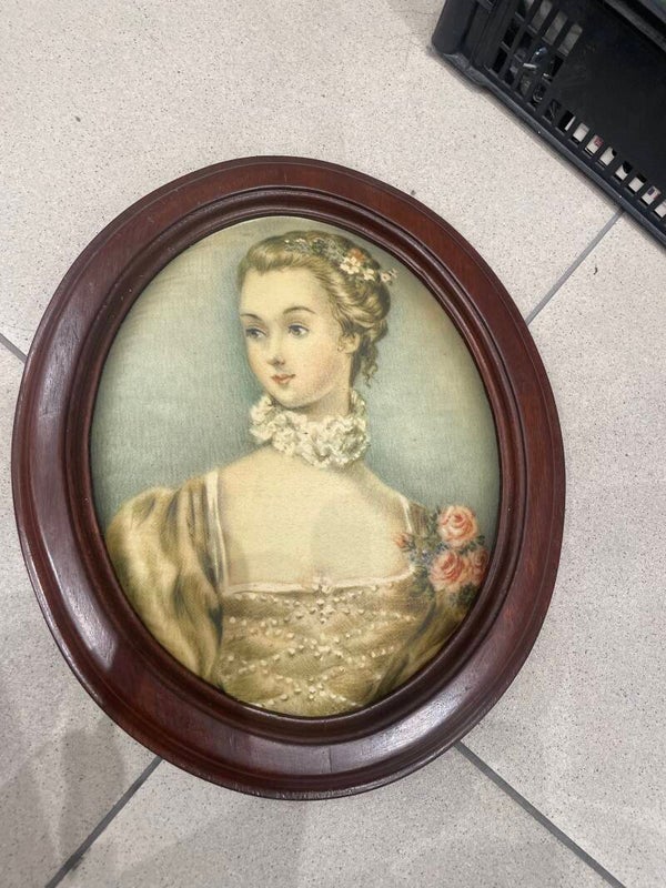 Brown wooden frame-Decor ***