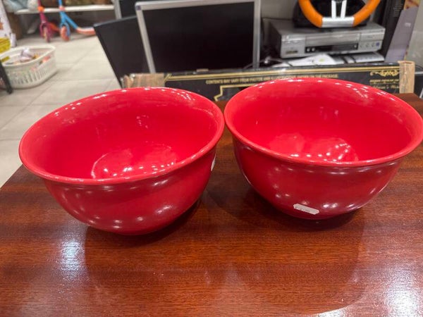 Red Porcelain Bowls - Size Large - €4 Each - Supplies