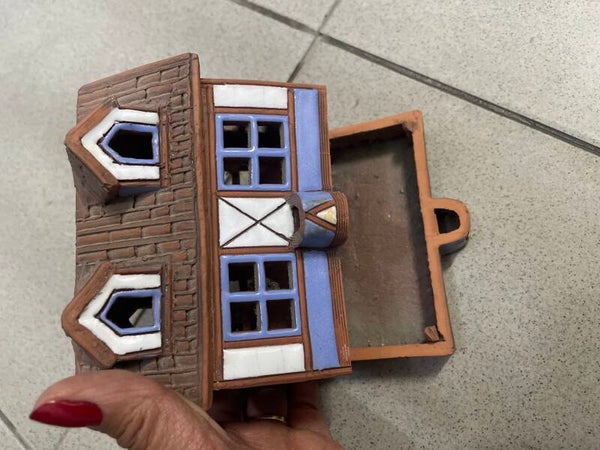 Hand-Crafted Lithuanian Ceramic Cottage - Collectibles