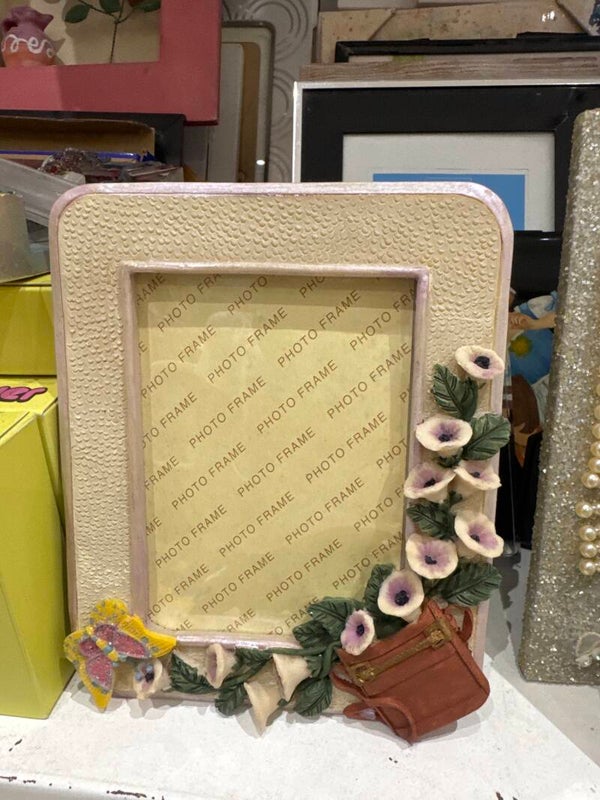Cream Textured photo Frame -Frames**
