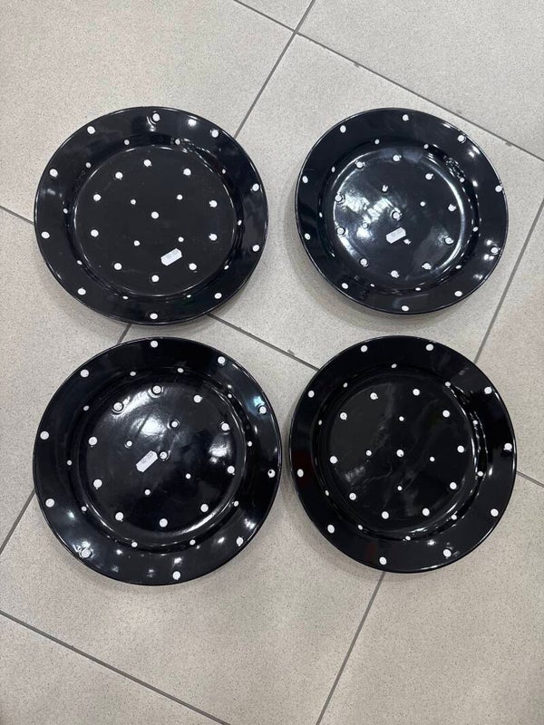Black dinner plate-Supplies ***