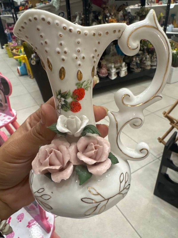 Mini Capodimonte Pitcher Vase - Decor