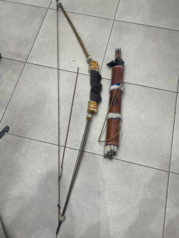 Decorative handmade tribal archery set- Decor ***