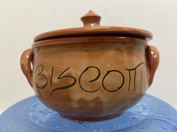 Ceramic biscotti jar- Supplies ***